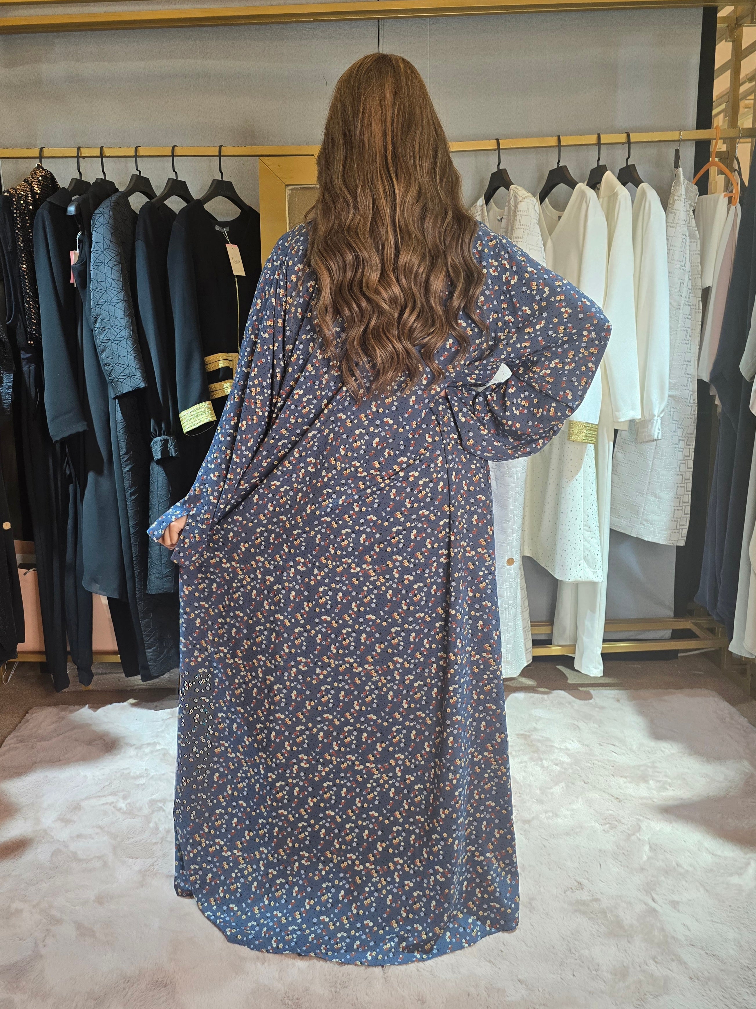 Reversible Floral Abaya