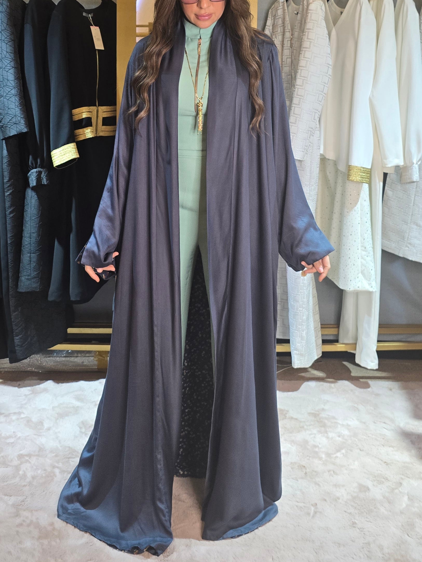 Reversible Floral Abaya
