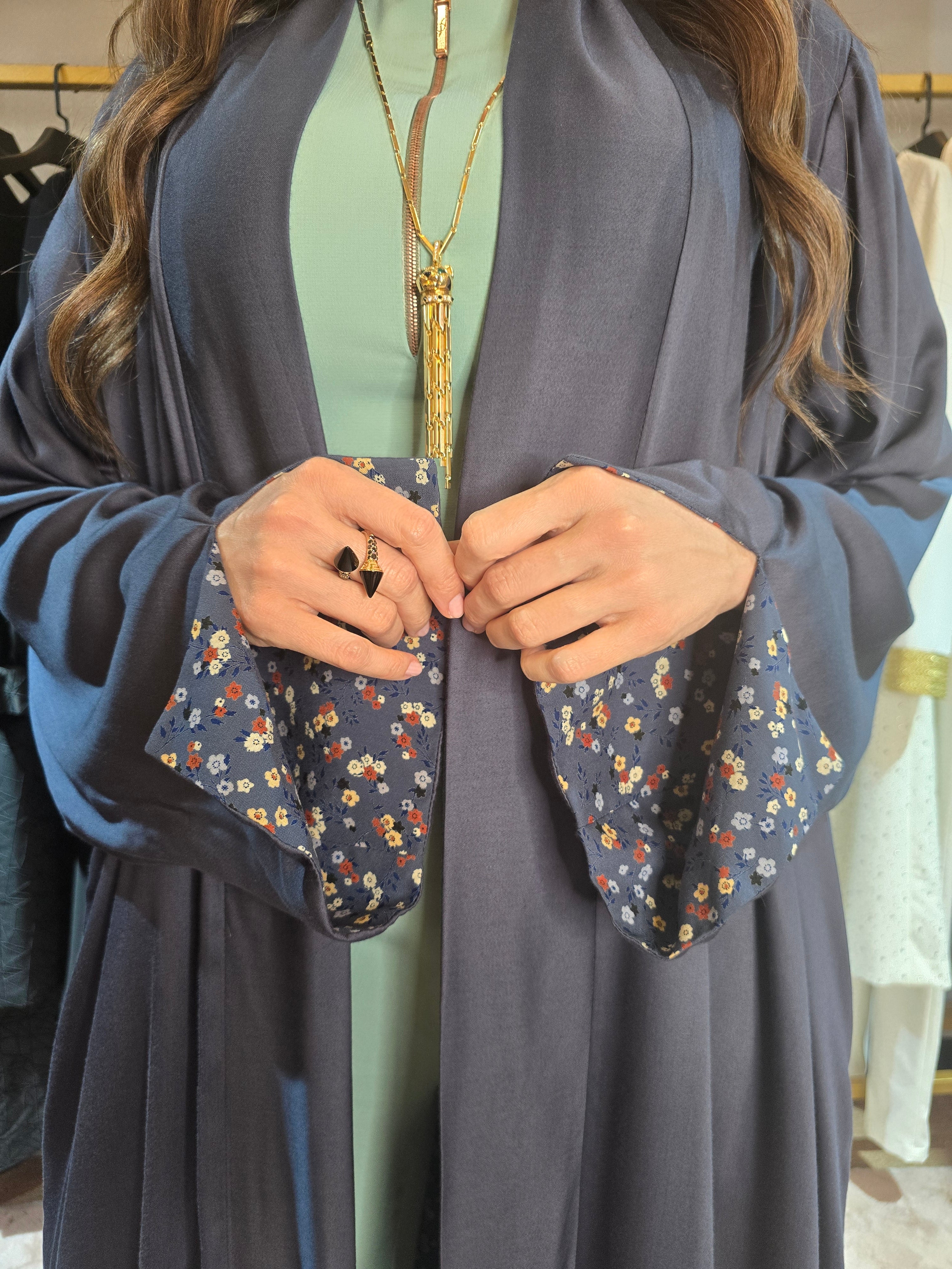 Reversible Floral Abaya