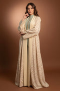 Cream Garden Reversible Abaya