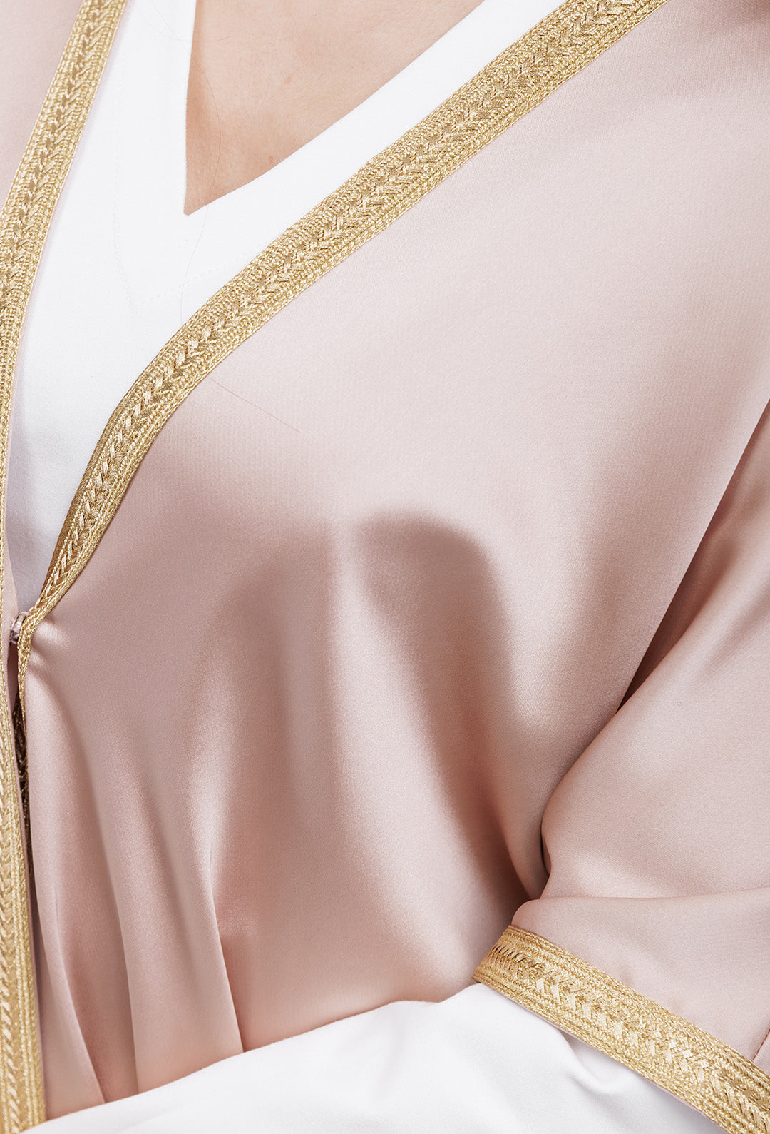 Rose Gold Short Sleeve Abaya