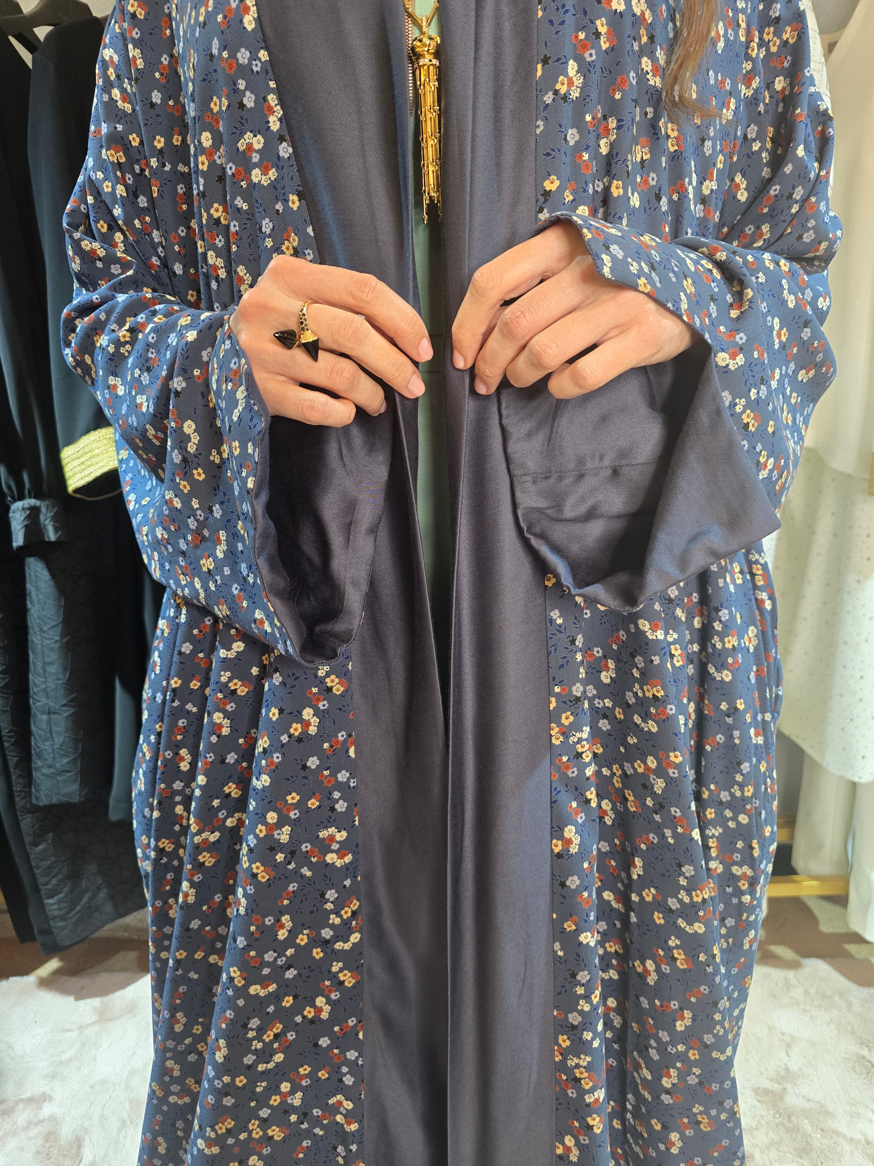 Reversible Floral Abaya